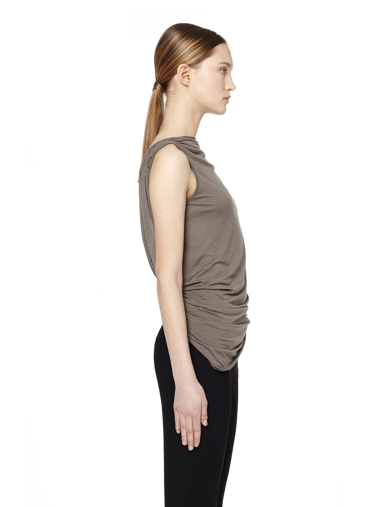 Rick Owens Lilies Open Back Draped Top | Garmentory