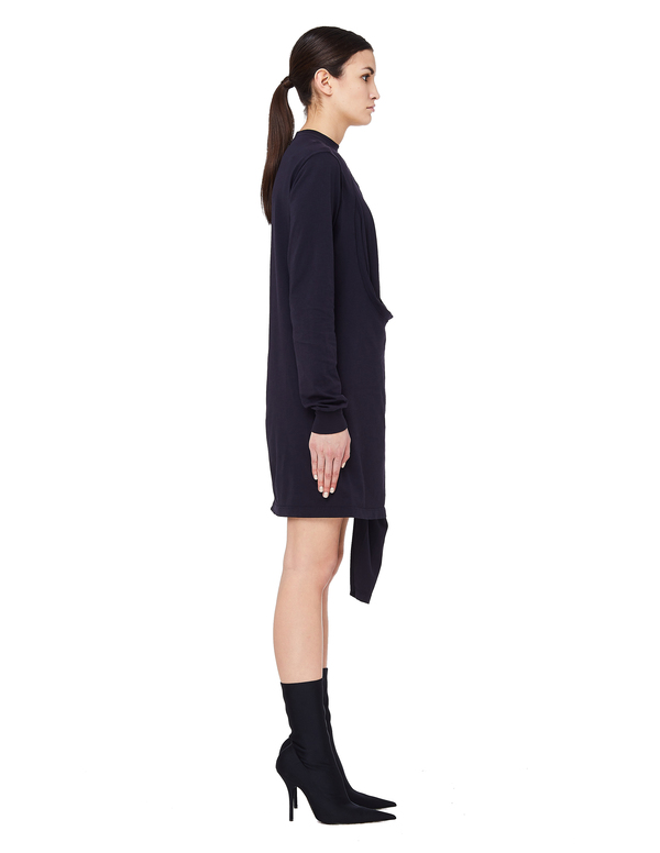 princess polly baby blue dress Rick Owens DRKSHDW Cotton Asymmetric Dress - Indigo