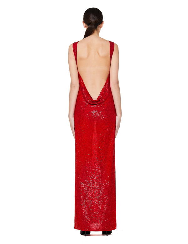 slim fit dress slacks Sapphire Sequin Maxi Dress