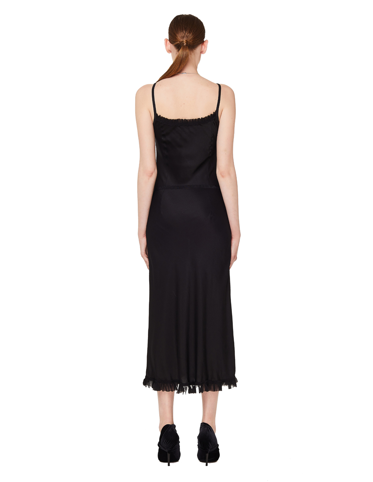 sachin and babi light blue dress Ann Demeulemeester black belted cut out backless wool maxi dress with slit  FR 34 at 1stDibs