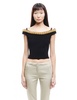 Simone Rocha Embroidered Cold Shoulders Tailored Top - Thumbnail 1