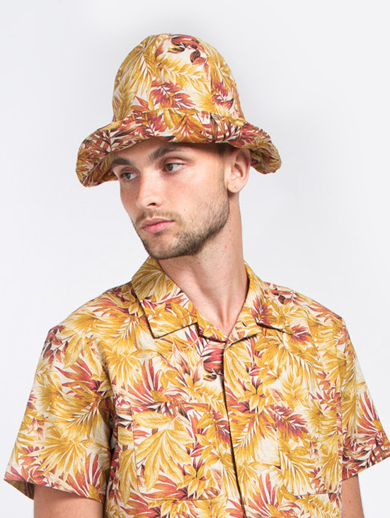 Men's Fingers Crossed Bucket Hat Palm Men's Fingers Crossed Bucket Hat Palm