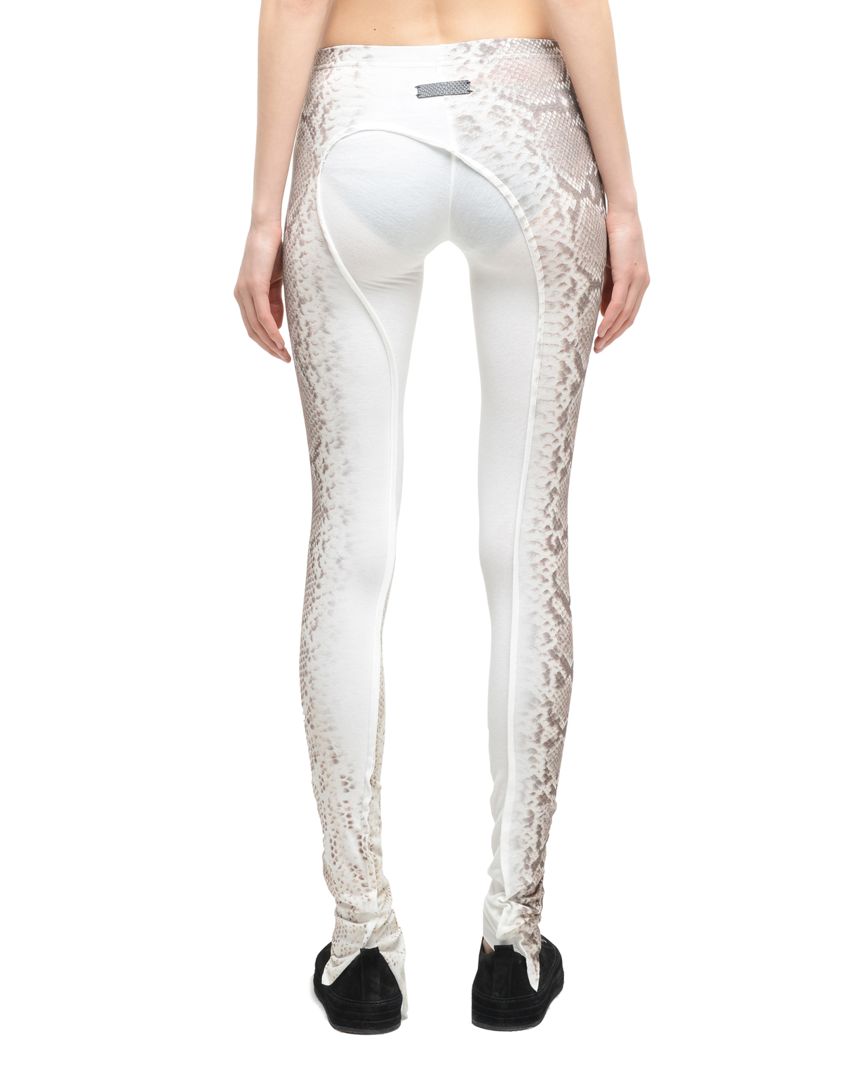 if six was nine LEG/LG WHITE× PYTHON If Six Was Nine Snakeskin-Printed Cotton Leggings - Beige | Garmentory