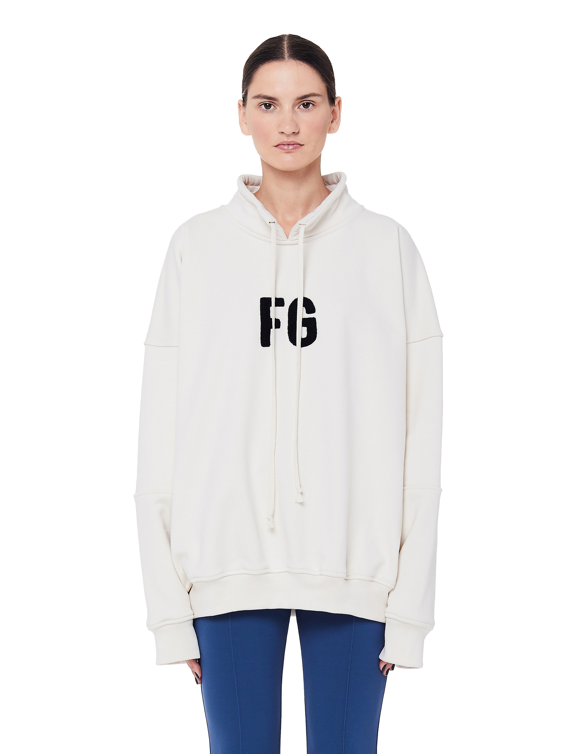 Fear of God Cotton Mock Neck FG Pullover - Beige | Garmentory