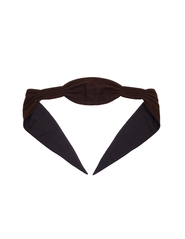 Ann Demeulemeester Wool Bandana - Brown | Garmentory