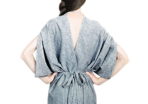 7115 BY SZEKI KIMONO STRIPED DRESS 7115 BY SZEKI KIMONO STRIPED DRESS