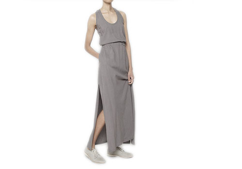 7115 BY SZEKI RACERBACK MAXI DRESS - GREY 7115 BY SZEKI RACERBACK MAXI DRESS - GREY