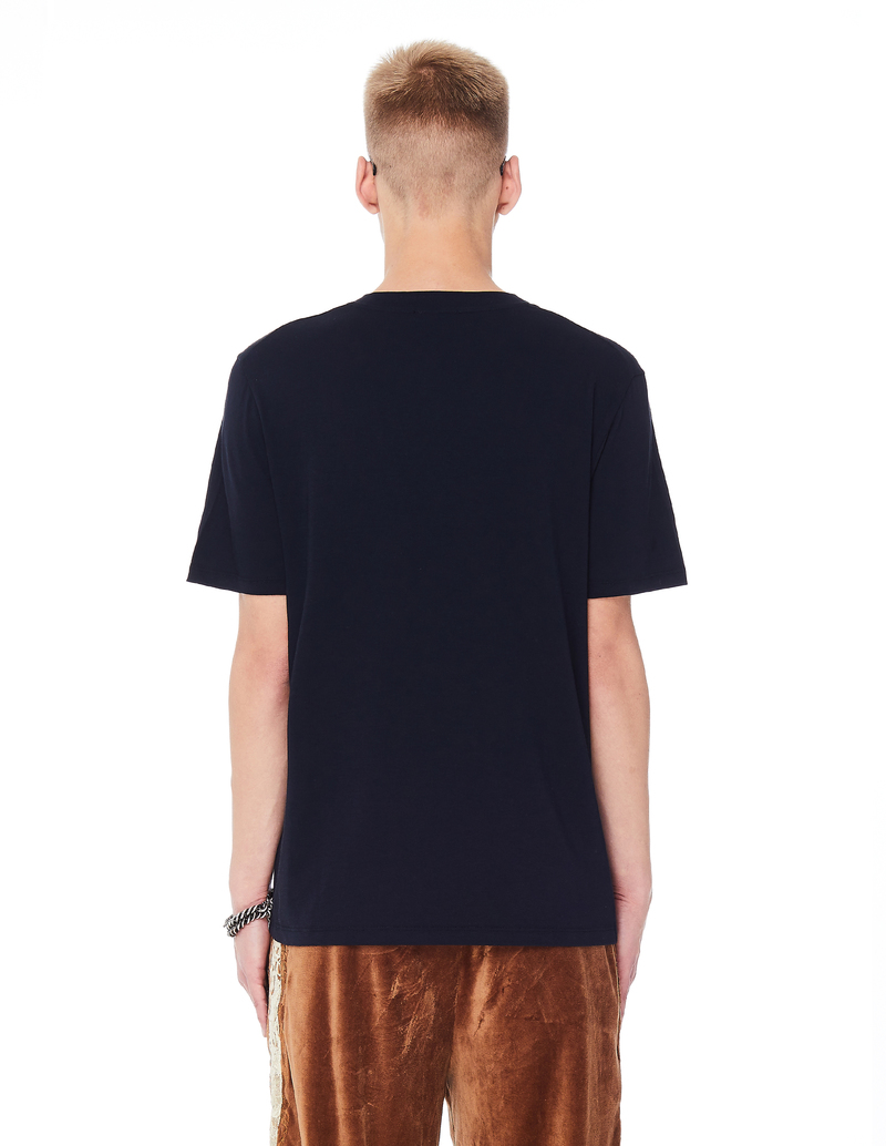 Jil Sander V-Neck T-Shirt - Navy Blue | Garmentory