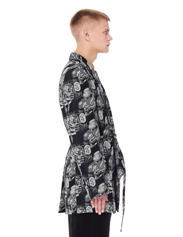 Comme des Garçons Homme plus Buy or Die Jacquard Jacket - Grey