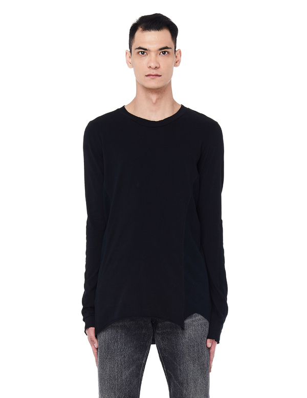 L.G.B. Cotton Long Sleeve T-Shirt - Black | Garmentory