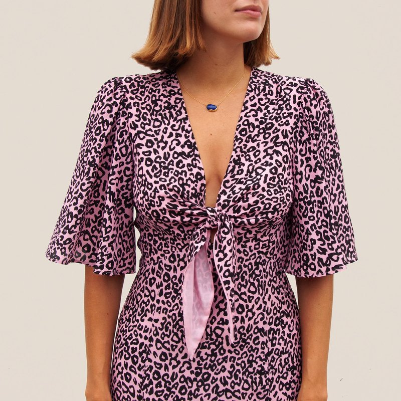 les reveries pink dress Silk Long Dress w/ Tags