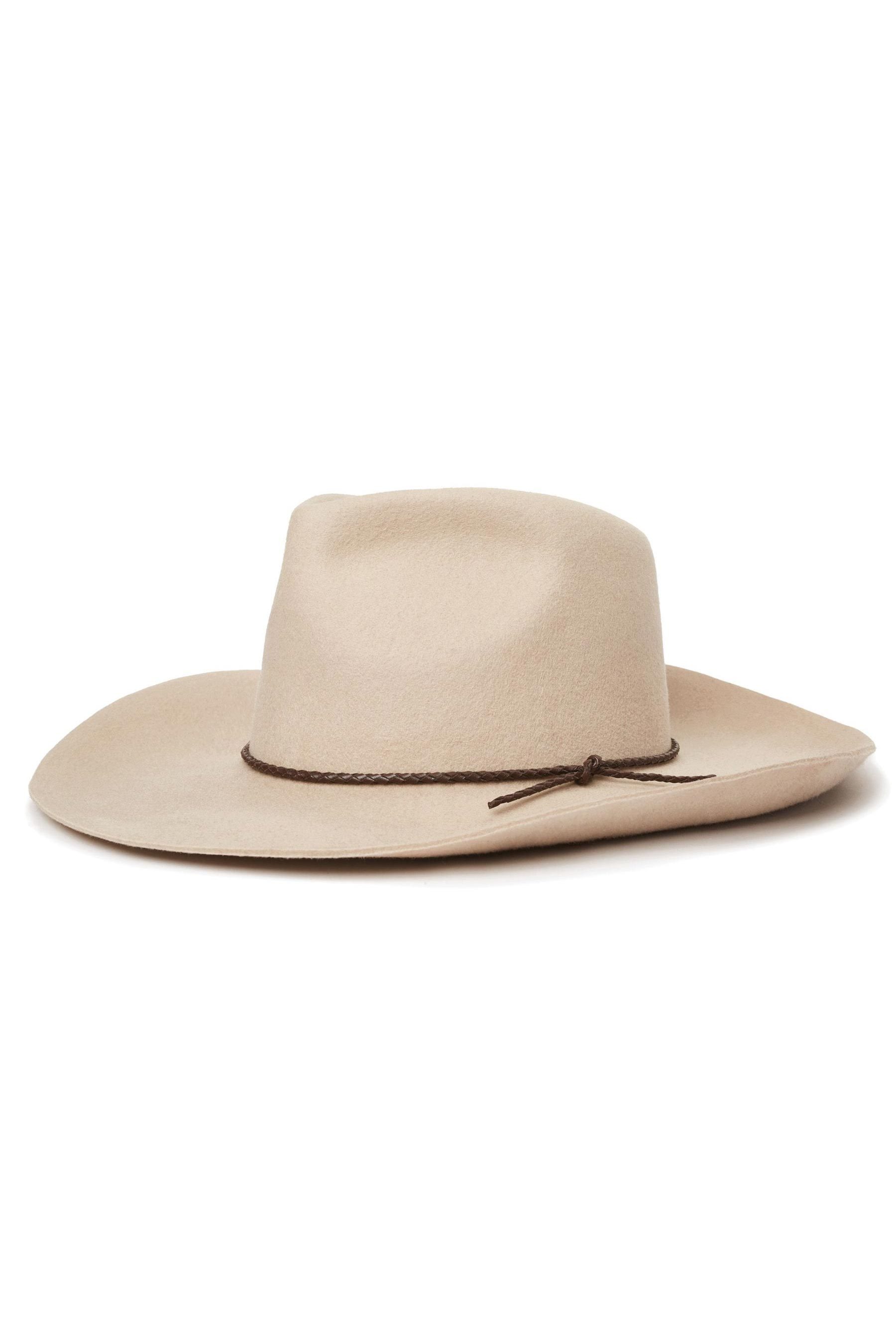Brixton Jenkins vanilla cowboy hat Brixton Hawkins Wthr Guard Cowboy Hat (Unisex) | Coffee  main image 4
