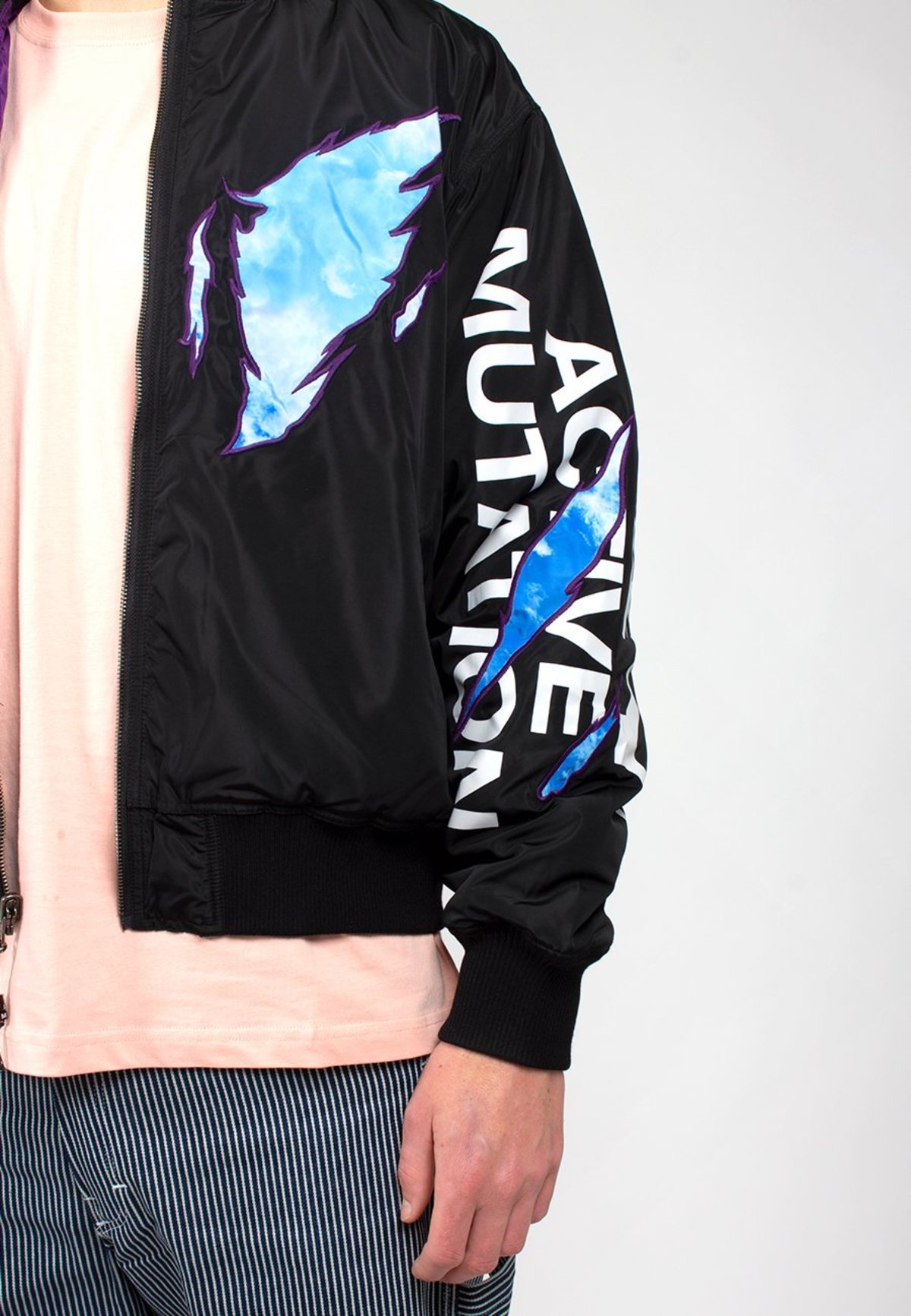 PAM BEYONDE BOMBER JACKET / BLK MA-1 黒