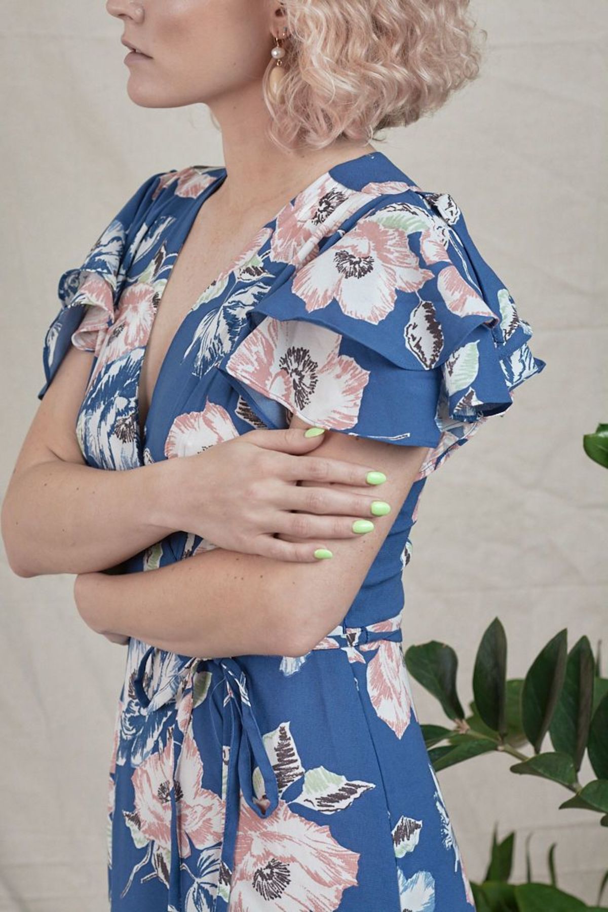 cool foliage black jersey midi dress The Fleur Midi Dress | Black Jersey / M main image 1