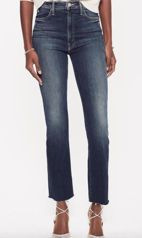 Mother Denim Hustler Ankle Fray - On The Edge Mother Denim Hustler Ankle Fray - On The Edge