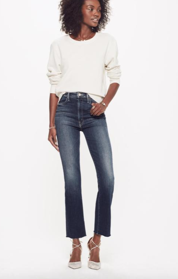 Mother Denim Hustler Ankle Fray - On The Edge Mother Denim Hustler Ankle Fray - On The Edge