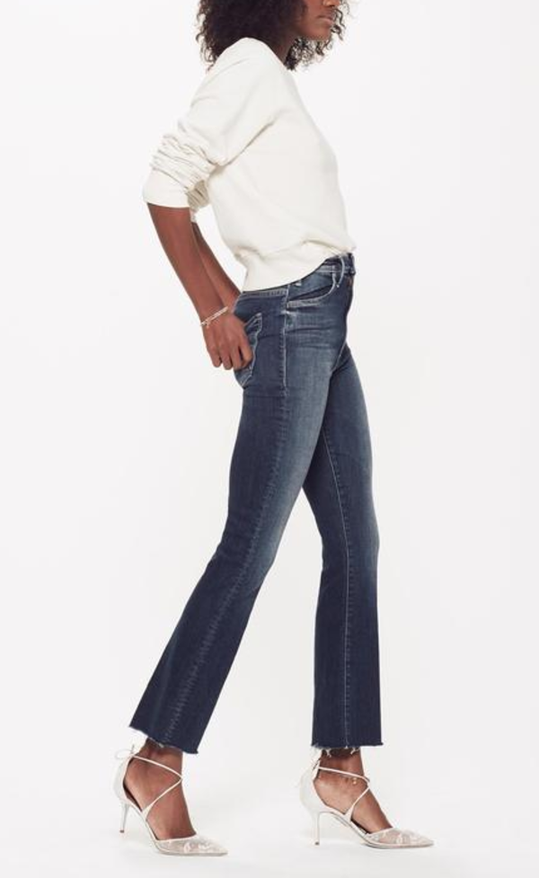 Mother Denim Hustler Ankle Fray - On The Edge Mother Denim Hustler Ankle Fray - On The Edge