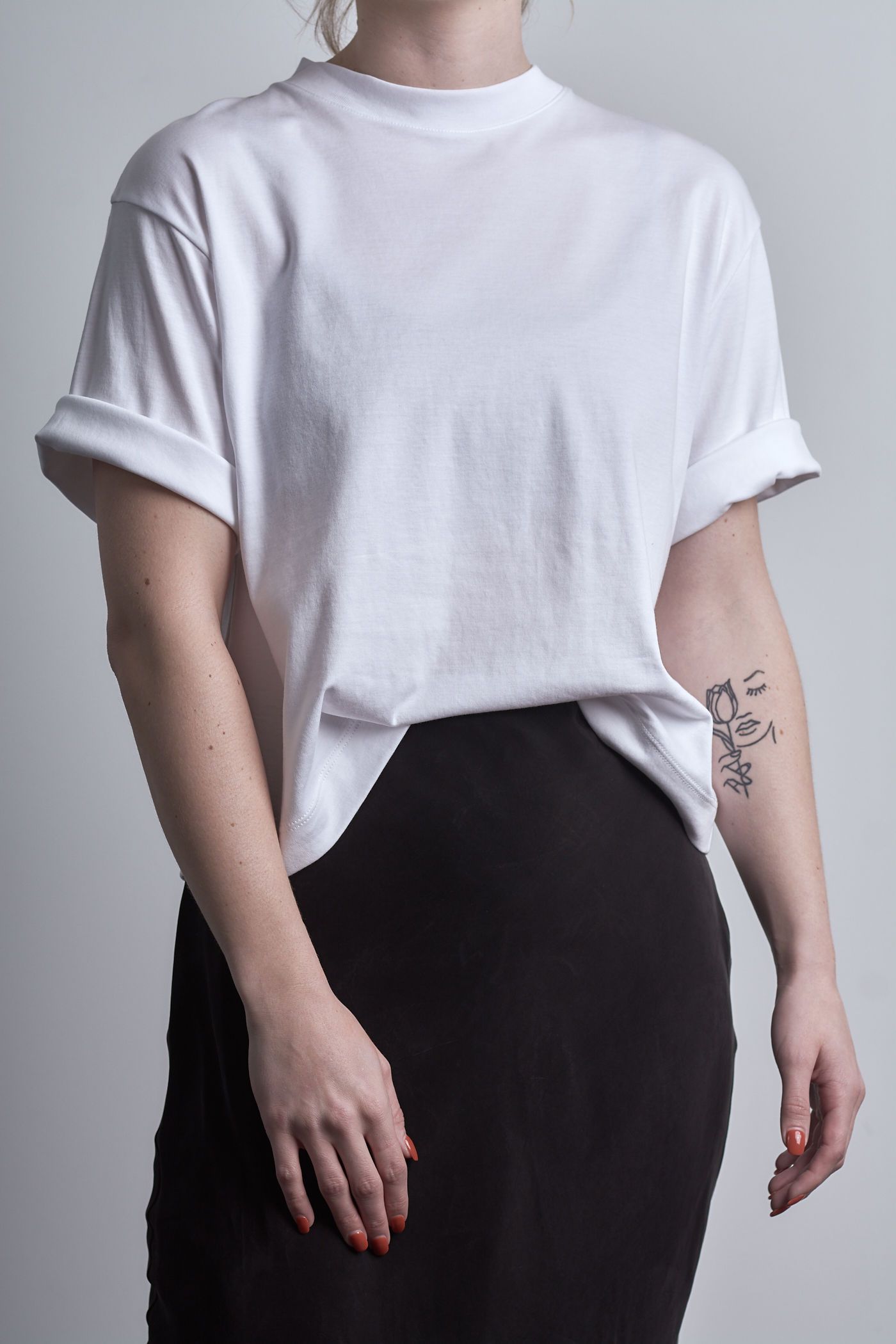 VINCE Wide Sleeve Crop Top - Optic 