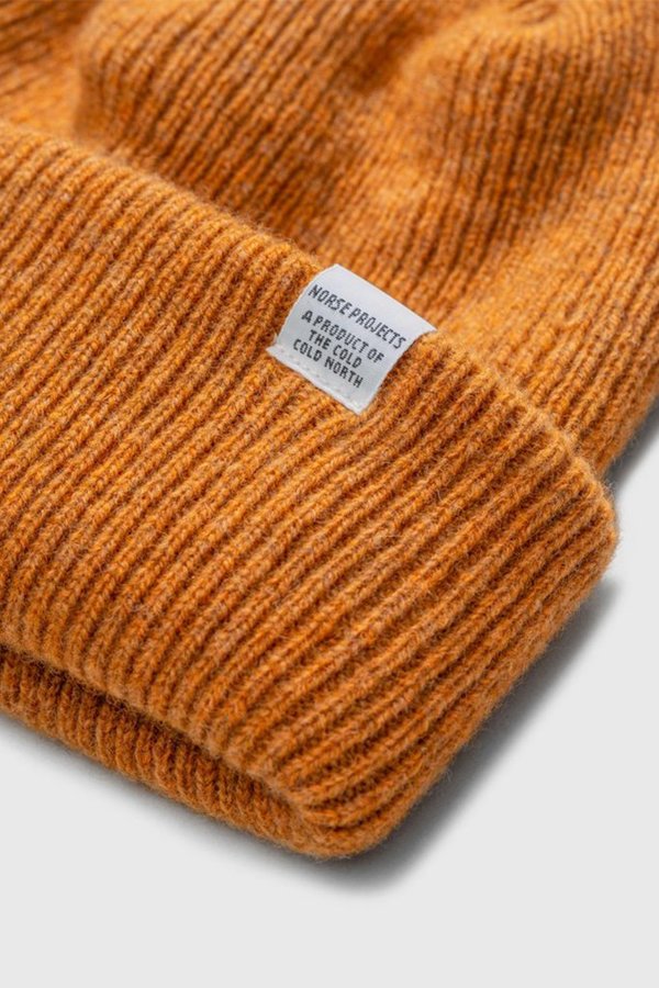 Norse Projects Norse Beanie - Montpellier Yellow Norse Projects Norse Beanie - Montpellier Yellow