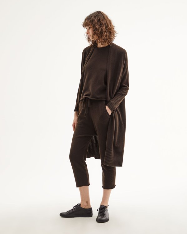 Nili Lotan Makenna Cardigan - CHOCOLATE 