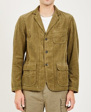 Alex Mill CORDUROY SACK JACKET - OLIVE 