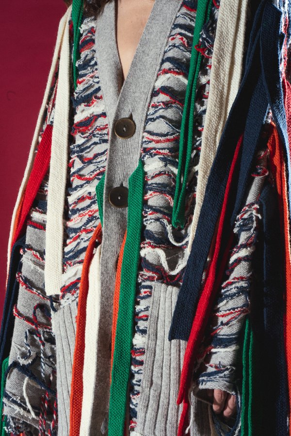 LOEWE Large Strings Patchwork Cardigan | Garmentory