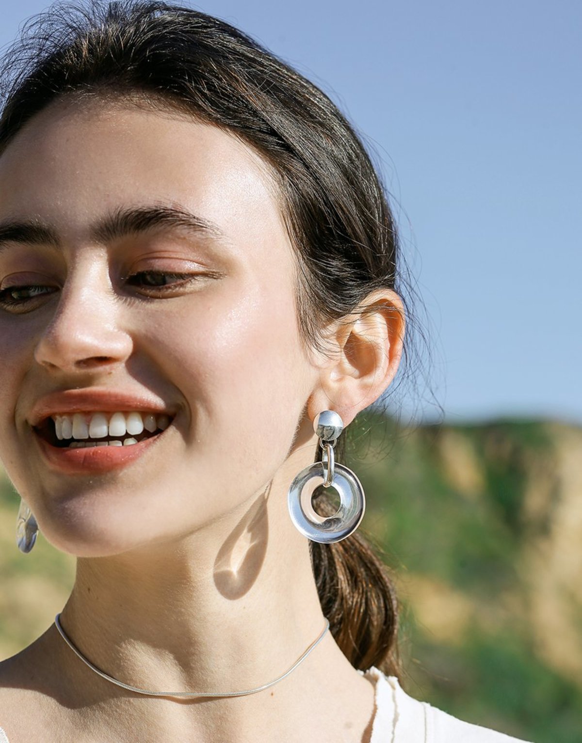 Cled Opening Torus Earrings - Image 2 of 6