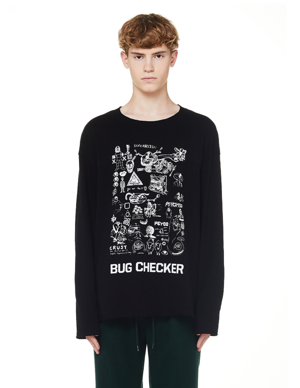 JohnUNDERCOVER John Undercover Black Printed L/S T-Shirt | Garmentory