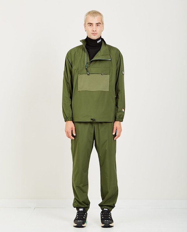 Wood Wood LENNY TRACK JACKET - DARK GREEN | Garmentory