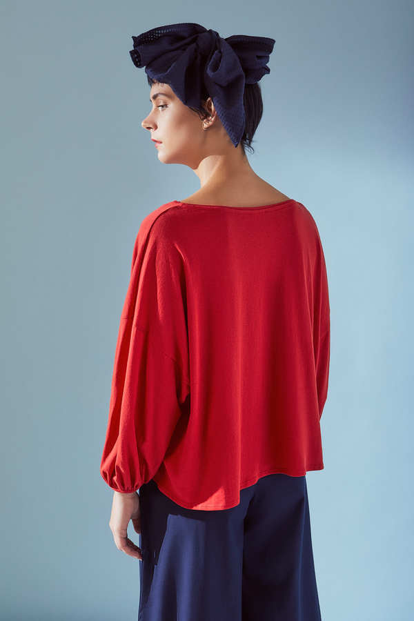 Kowtow Gather Sleeve Top Kowtow Gather Sleeve Top