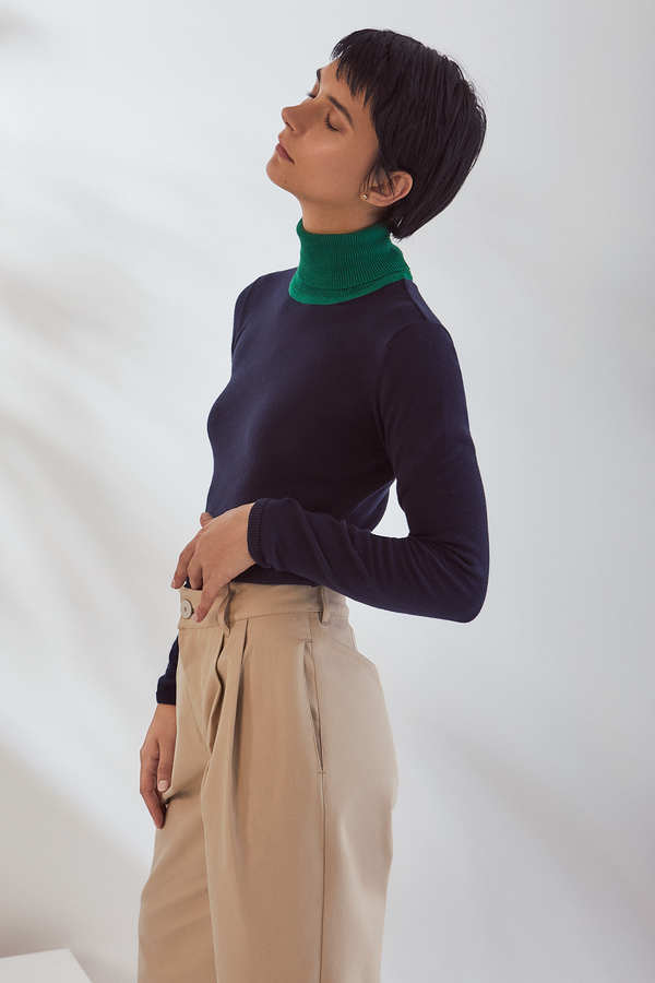 Kowtow Knit Roll Neck Top Kowtow Knit Roll Neck Top