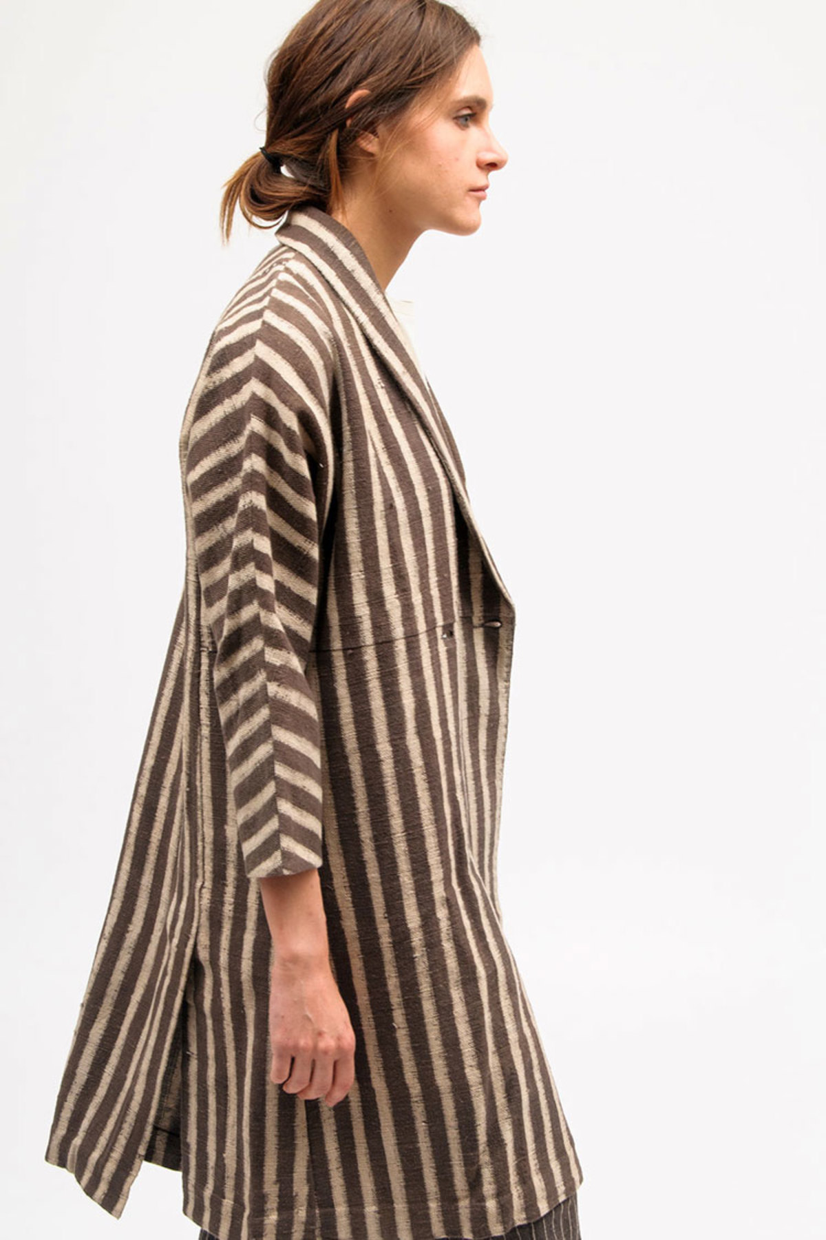 11.11 / Eleven Eleven Naomi Jacket - Brown/Cream - Image 4 of 5