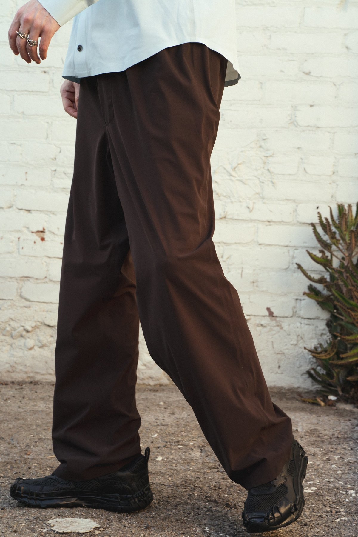 GR10K ULTRASONIC Bonded Trouser - brown | Garmentory