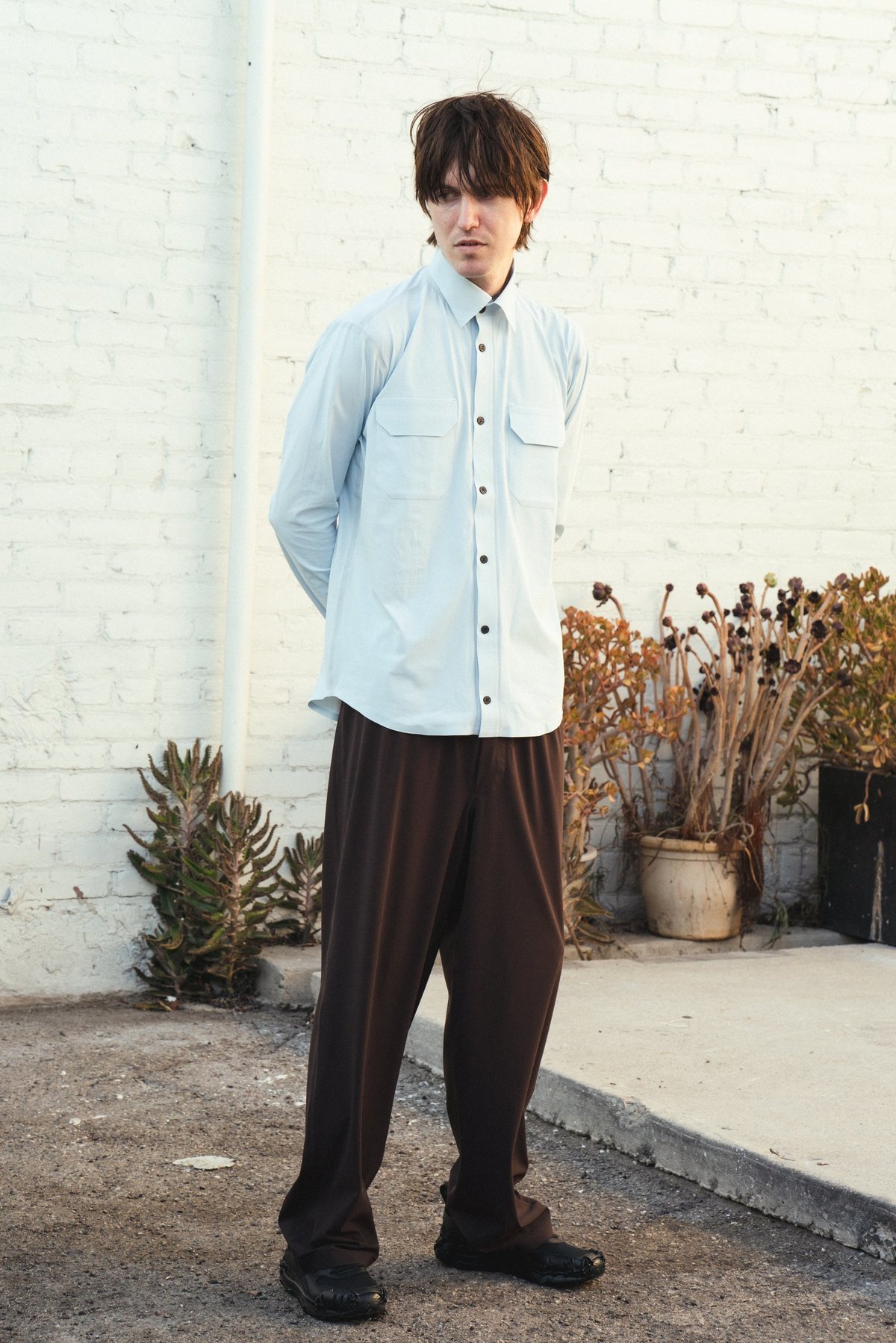 GR10K ULTRASONIC Bonded Trouser - brown | Garmentory