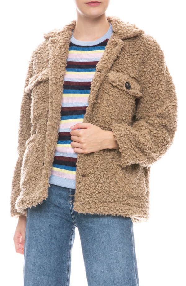 NSF Reese Fuzzy Jacket - Hazelnut