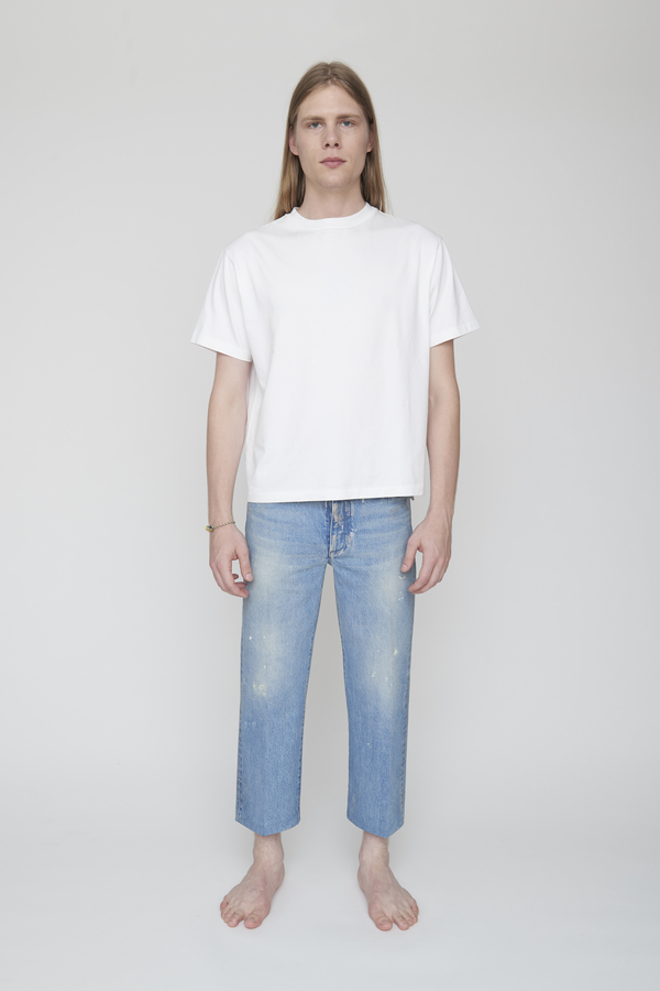 Unisex Tanaka DAD JEAN CROP TROUSERS - GINTSUGI Unisex Tanaka DAD JEAN CROP TROUSERS - GINTSUGI