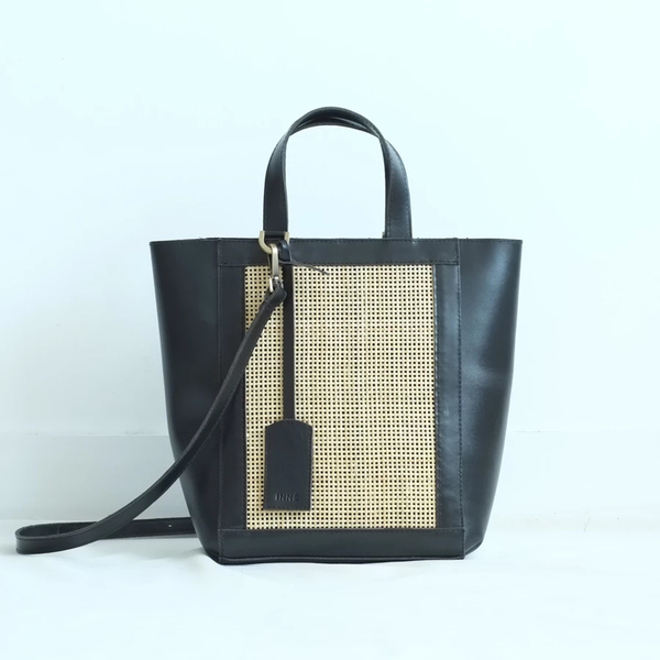 Winged tote outlet bag