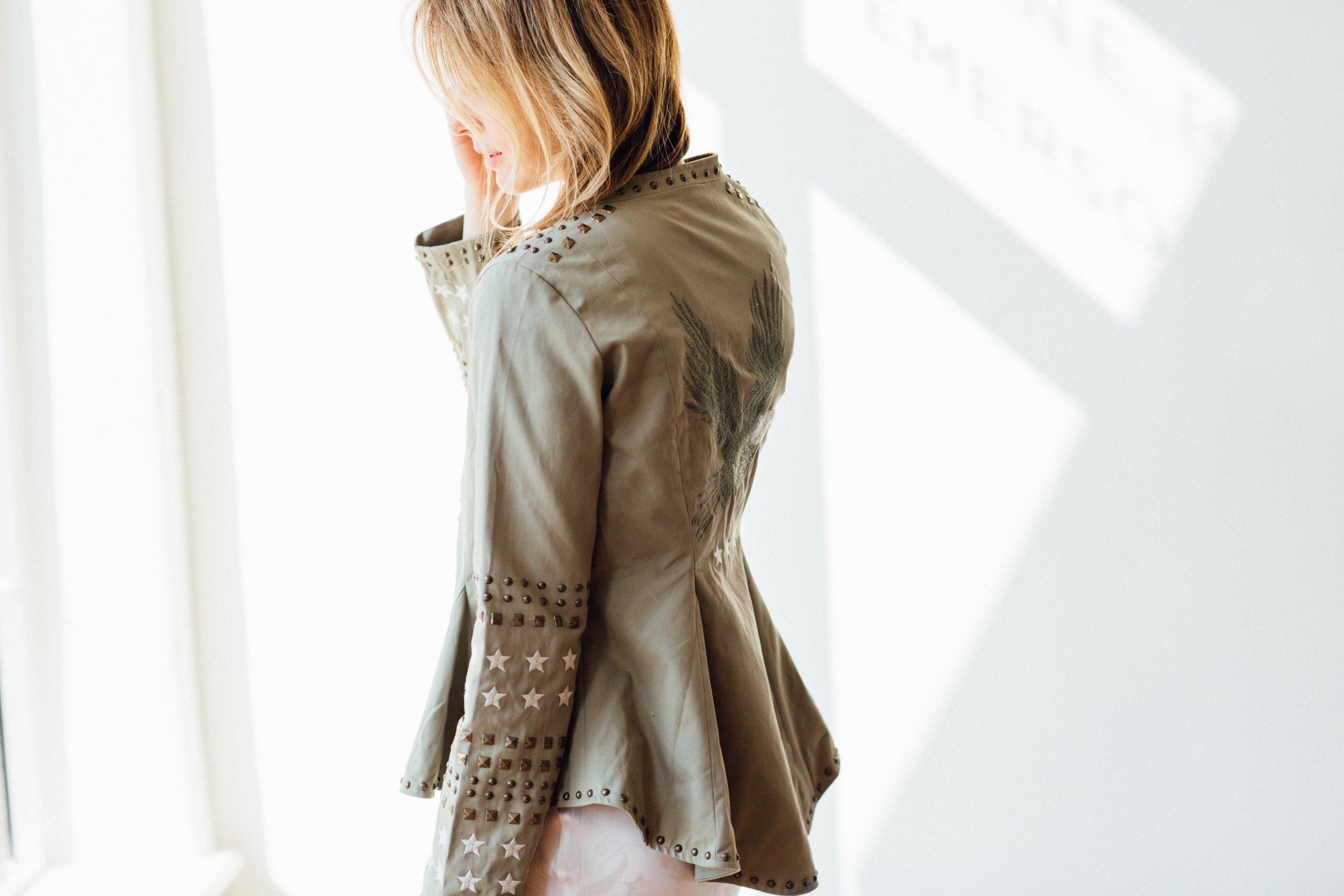 Spell & The Gypsy Collective Eagleback Matinee Jacket - Khaki | Garmentory