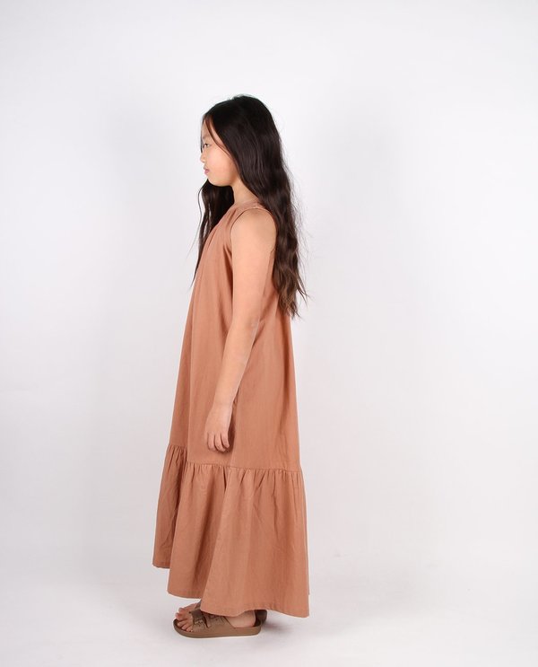 ONE SHOULDER MAXI DRESS - MOCHA
