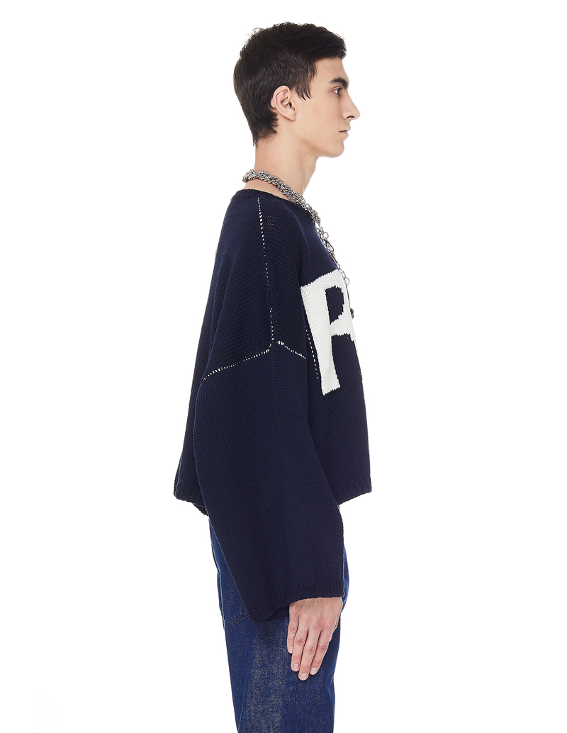 トップス raf simons 19ss cropped knit NEW WITH TAGS RS Raf Simons AW 2019 Cropped Oversized Knit