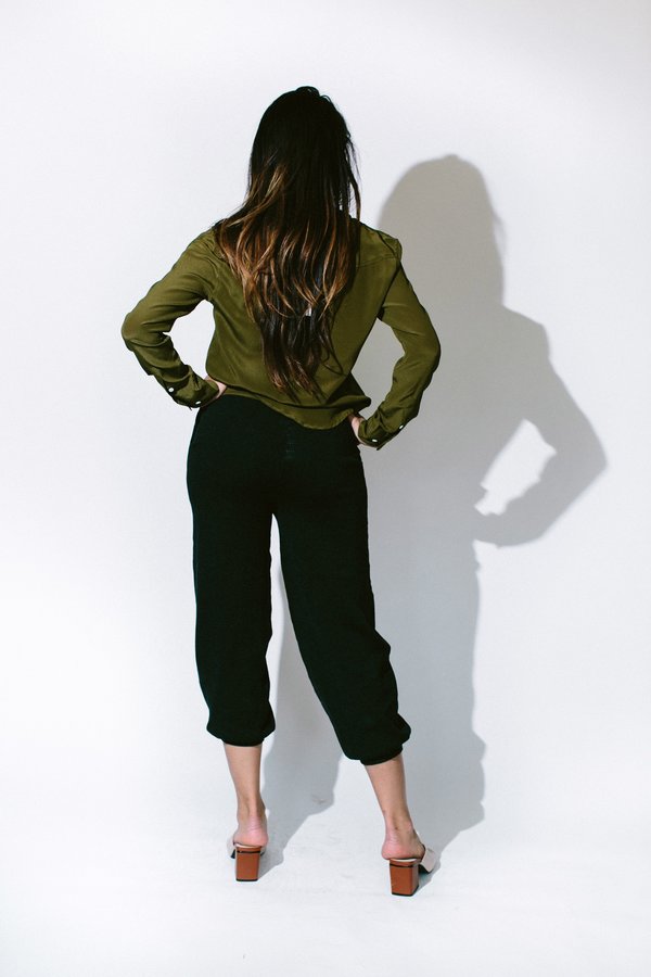 Pol Clothing Infinity Silk Shirt - Khaki Pol Clothing Infinity Silk Shirt - Khaki