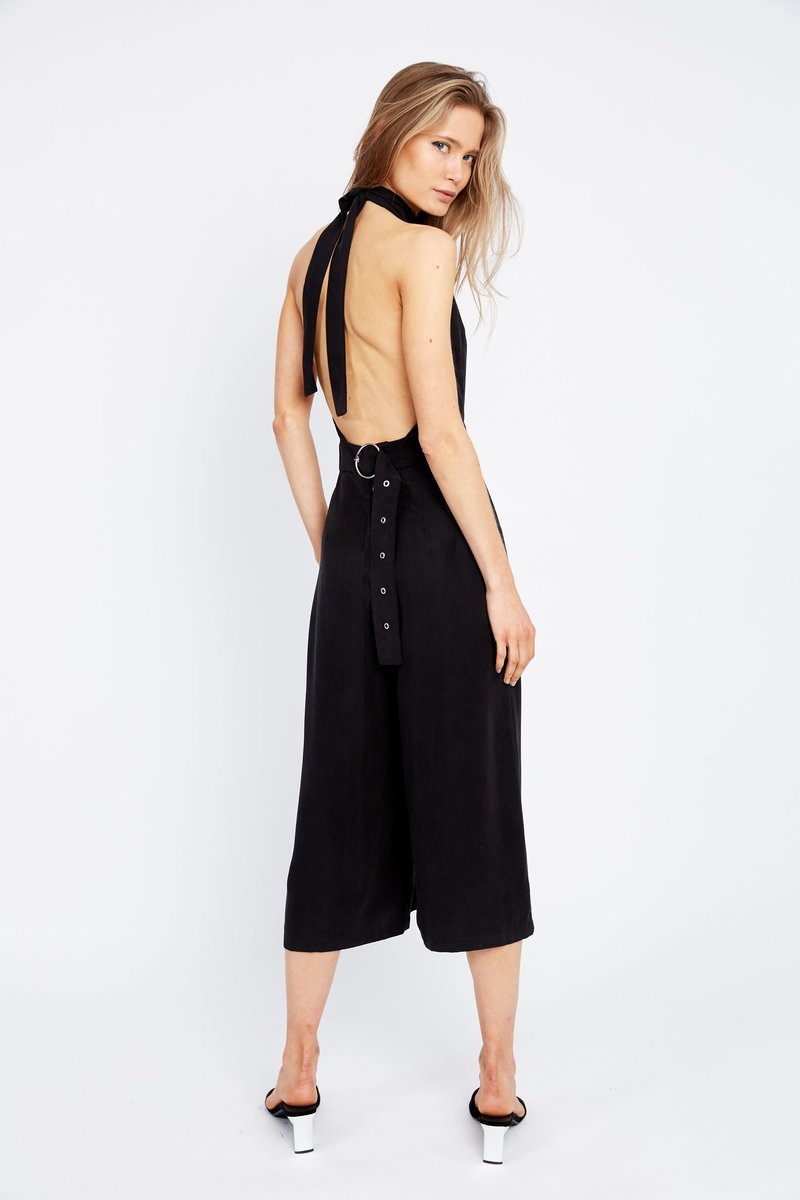 Third Form ECLIPSE BUCKLE BACK JUMPSUIT - black