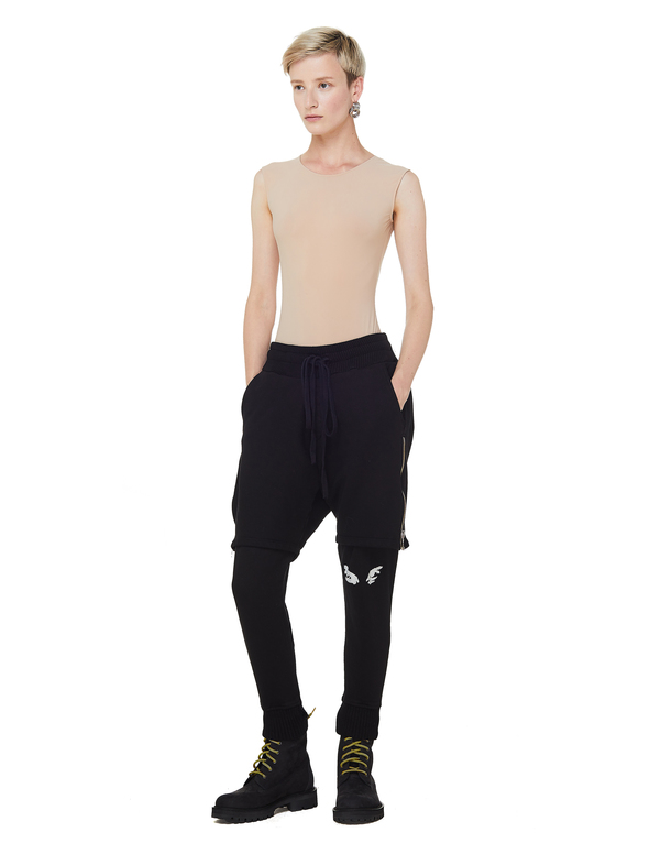 Pantalon Rose In Good Faith X Blackmage - Noir, Taille S - Style Survêtement - Neuf Sans étiquettes
