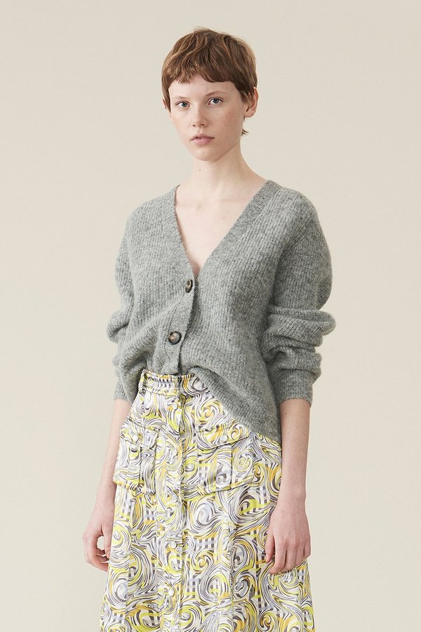 Ganni Soft Wool Knit Cardigan | Garmentory