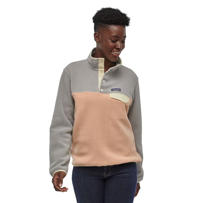 Patagonia Lightweight Synchilla Snap-T Fleece Pullover Rosewater