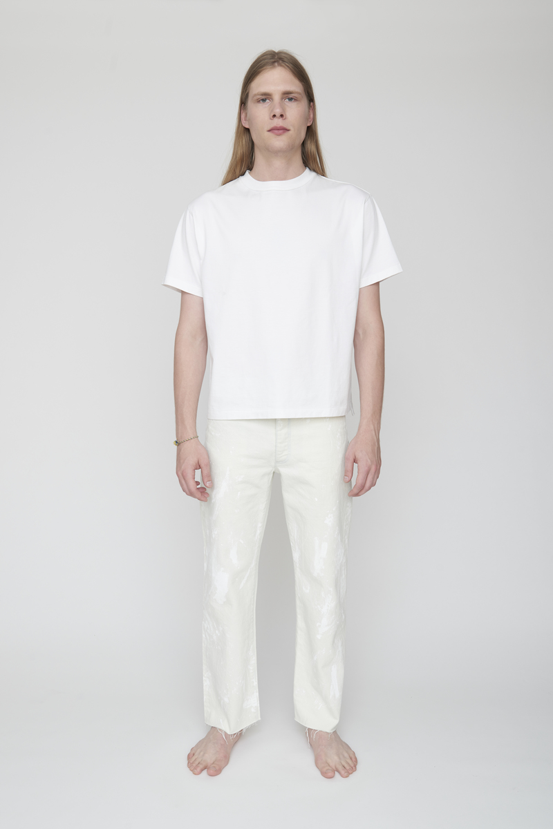 Tanaka DAD JEAN TROUSERS - WHITE BLEACH | Garmentory 