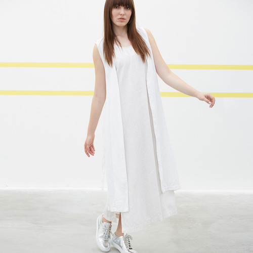 Ali Golden Linen Waistcoat Ali Golden Linen Waistcoat