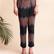 Seek Madhavi Pants, blue/pink zig zag print Seek Madhavi Pants, blue/pink zig zag print