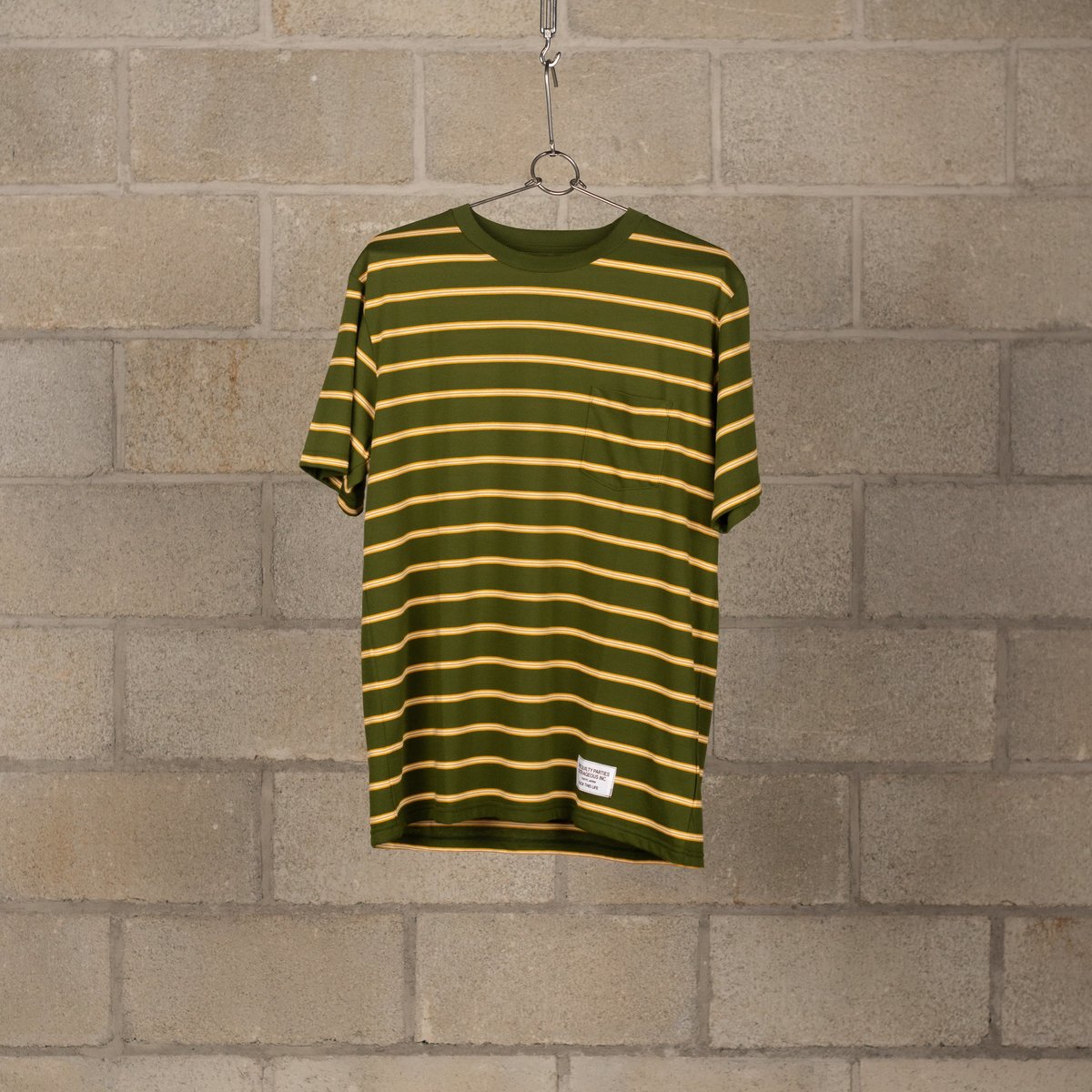 トップス WACOMARIA/ STRIPED CREW NECK T-SHIRT TIGHT / STRIPED CREW NECK T-SHIRT (GRAY-BLACK)