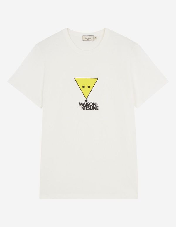 Kitsune T-Shirt Smiley Fox - White Kitsune T-Shirt Smiley Fox - White